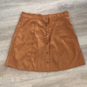 Vegan leather skirt